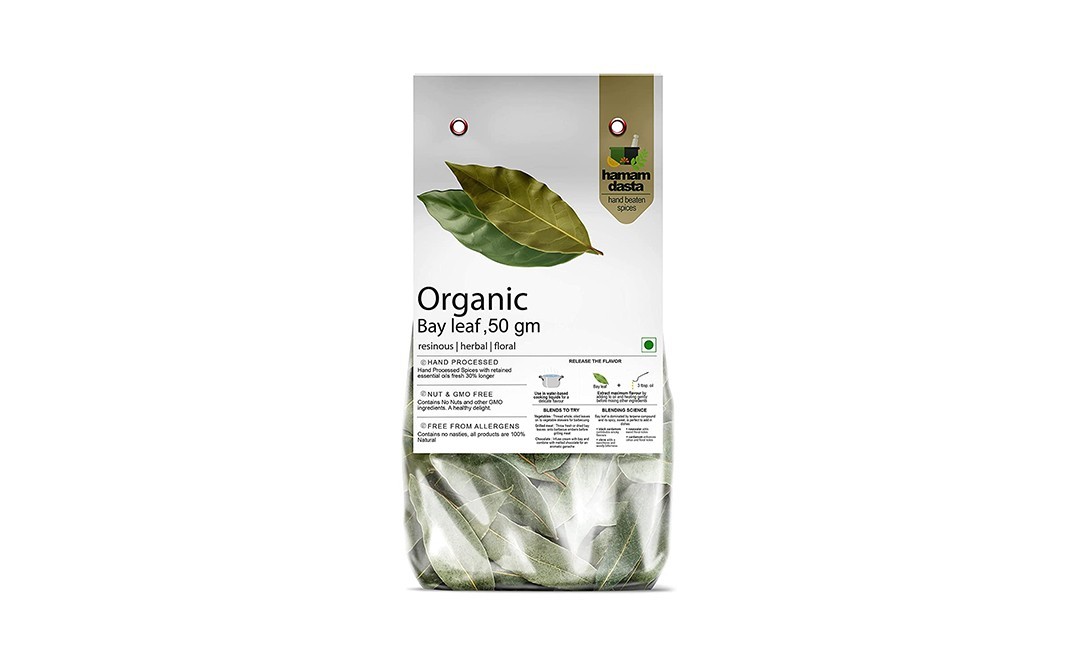 Hamam Dasta Organic Bay Leaf    Pack  50 grams